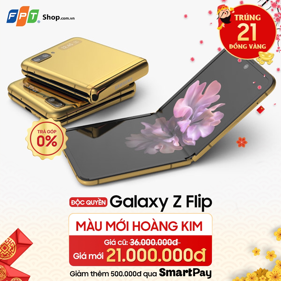 Galaxy Z Flip hoàng kim