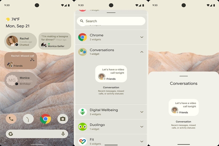 conversation widget