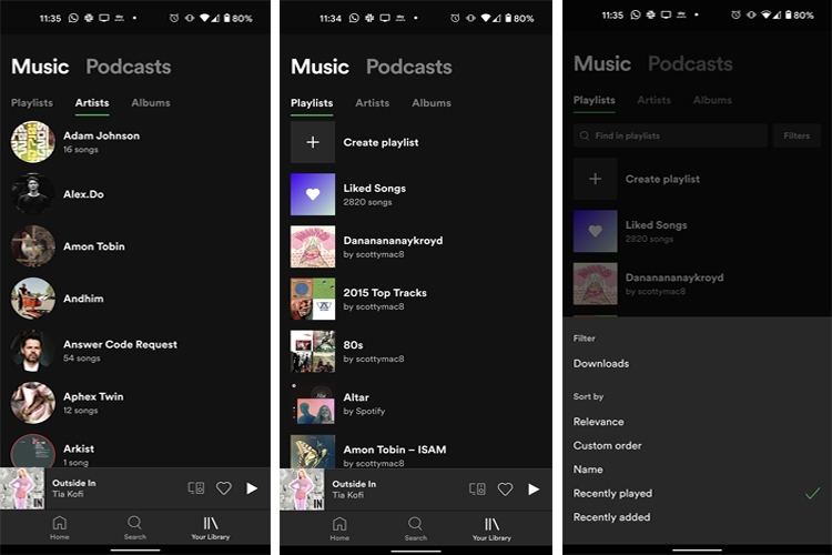 spotify giao dien moi 2