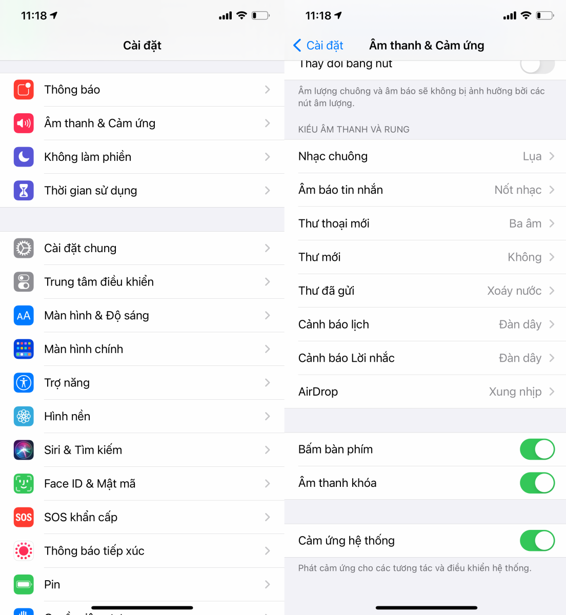 Hướng dẫn cách tắt âm bàn phím trên iPhone 2