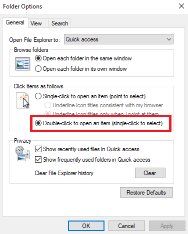 sửa lỗi chuột double click - hình 3
