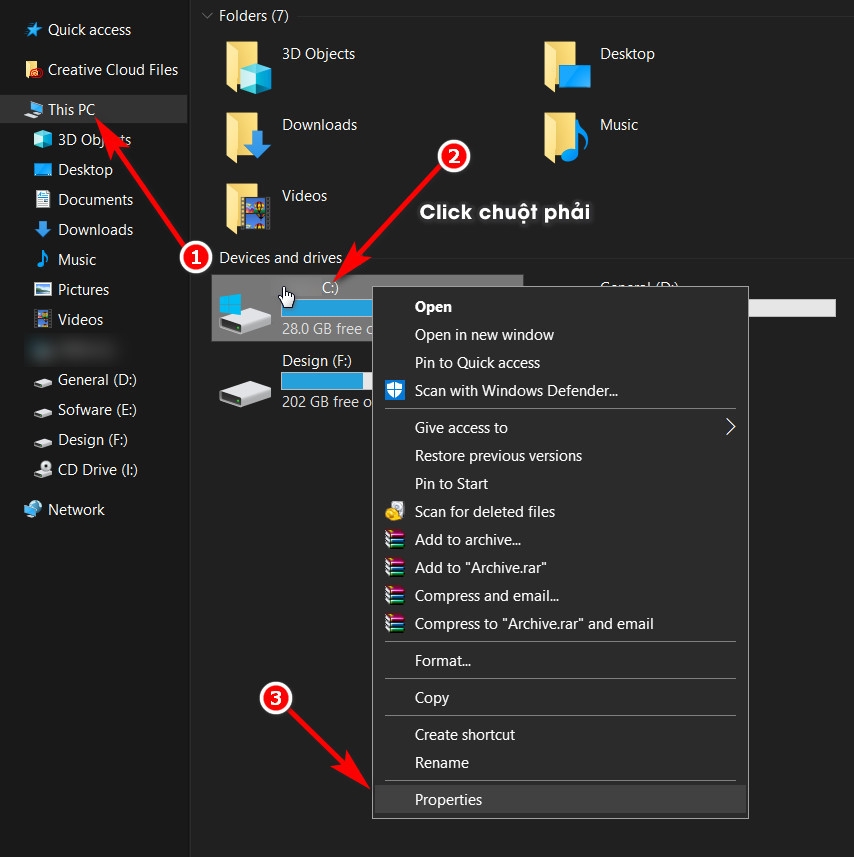 xóa file temp trên Windows 10