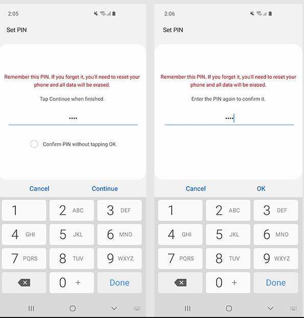 Cách cài mật khẩu điện thoại Android