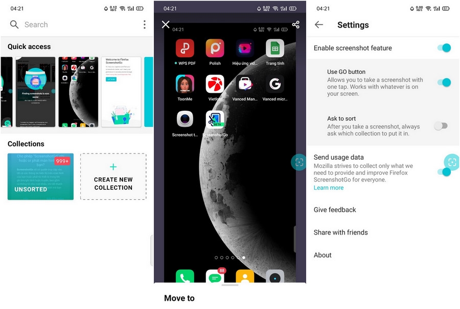 ứng dụng chụp ảnh màn hình Android