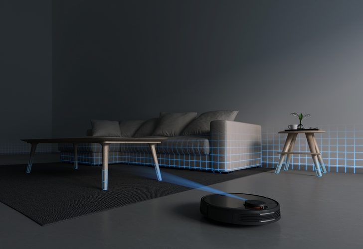 Robot hút bụi thông minh Mi Robot Vacuum-Mop P sử dụng định vị laser cho tốc độ rất nhanh và độ chính xác cao