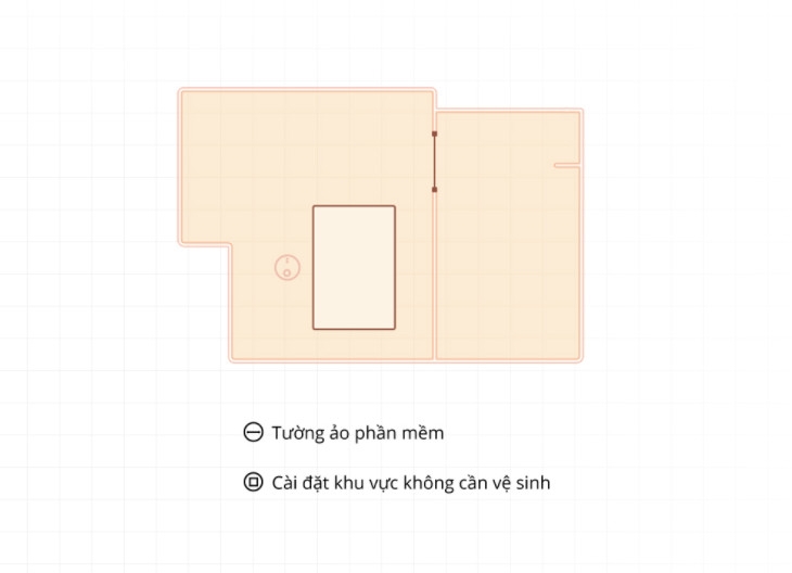 Với robot hút bụi thông minh Mi Robot Vacuum-Mop P, người dùng có thể thiếp lập tường ảo trên ứng dụng dễ dàng