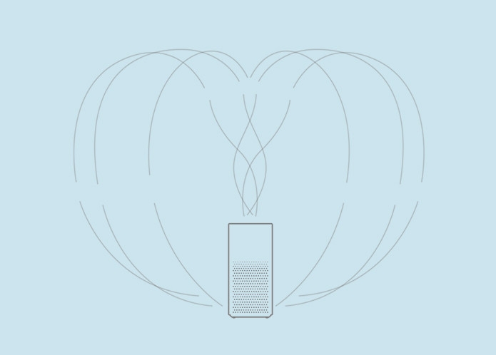 Máy lọc không khí Xiaomi Mi Air Purifier 2C mang thiết kế thành công từ 2 phiên bản trước
