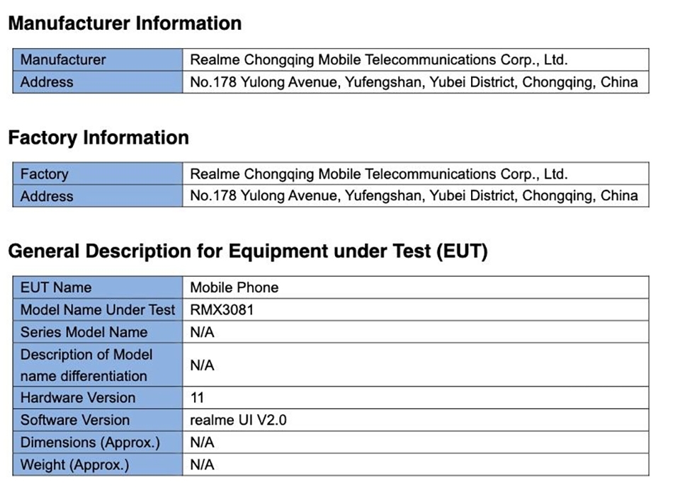 Realme 8 Pro đạt chứng nhận FCC (ảnh 2)