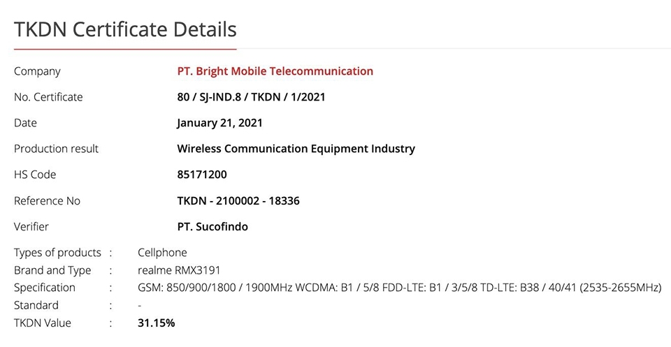 Realme C25 lộ thông tin (ảnh 1) Realme C25 lộ thông tin (ảnh 1)