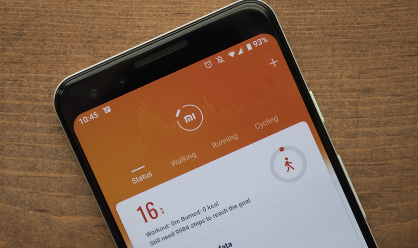 Vòng đeo tay thông minh Xiaomi Mi Band 4 đồng bộ hóa dữ liệu luyện tập qua ứng dụng Mi Fit