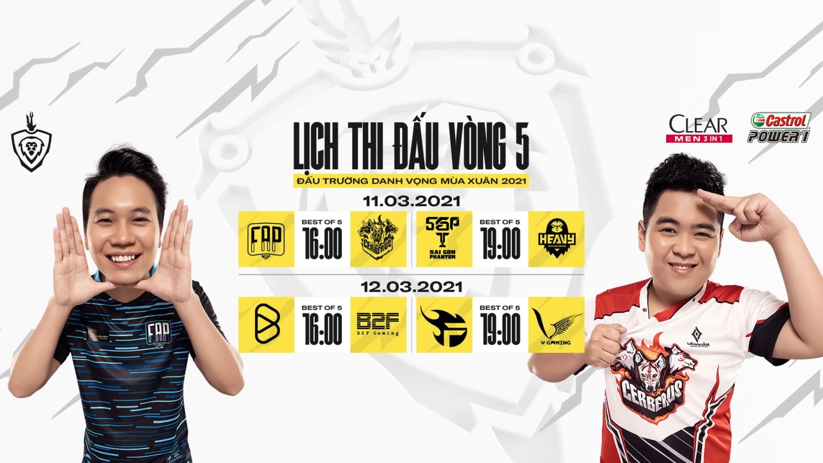 Lịch thi đấu vòng 5