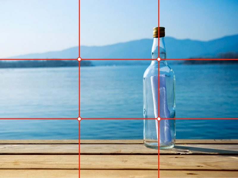 Ảnh cân đối hơn với quy tắc 1/3