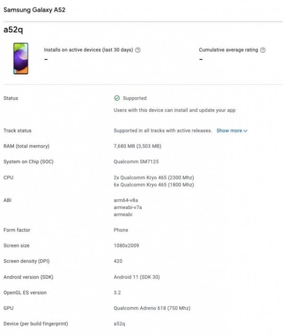 Galaxy A52