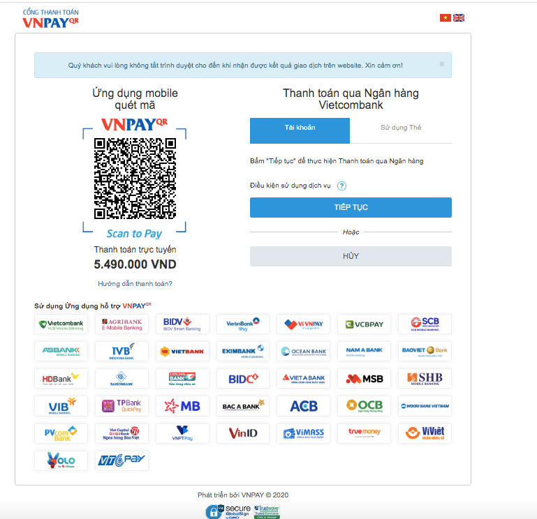 Hướng dẫn giảm 300.000 đồng khi thanh toán qua VNPAY tại FPT Shop