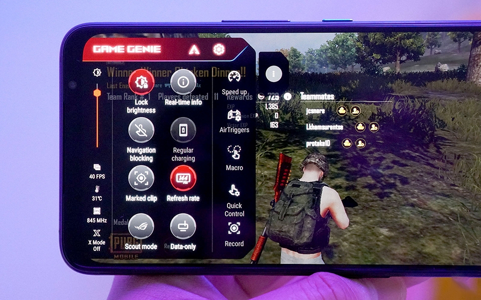 Asus ROG Phone 5 Ultimate | Màn hình OLED phía sau với nhiều tính năng