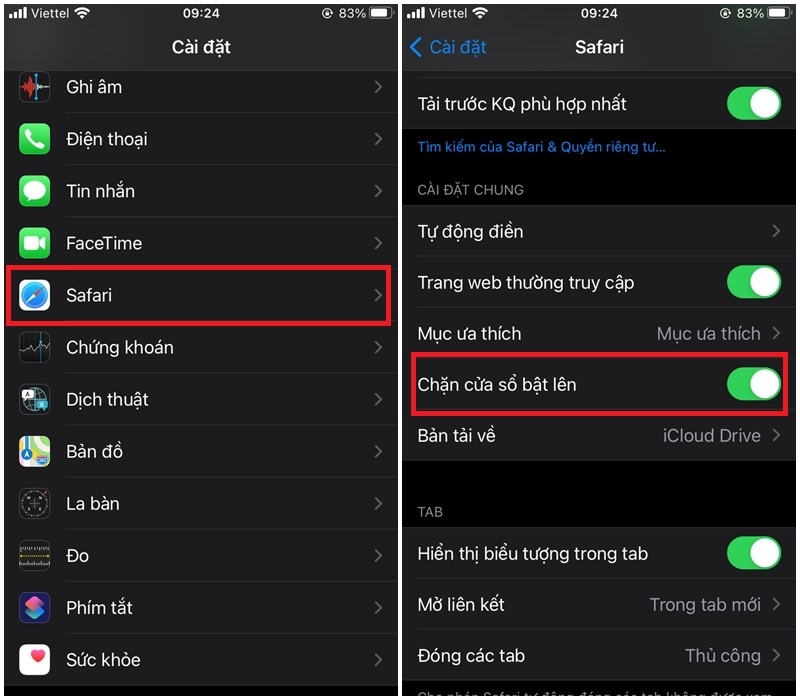Chặn quảng cáo trên iPhone, iPad