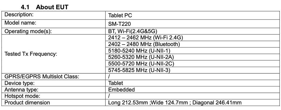Galaxy Tab A7 Lite đạt chứng nhận FCC (ảnh 1)