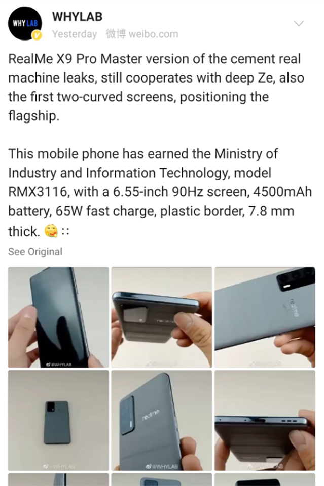 Thông tin Realme X9 Pro (ảnh 1)