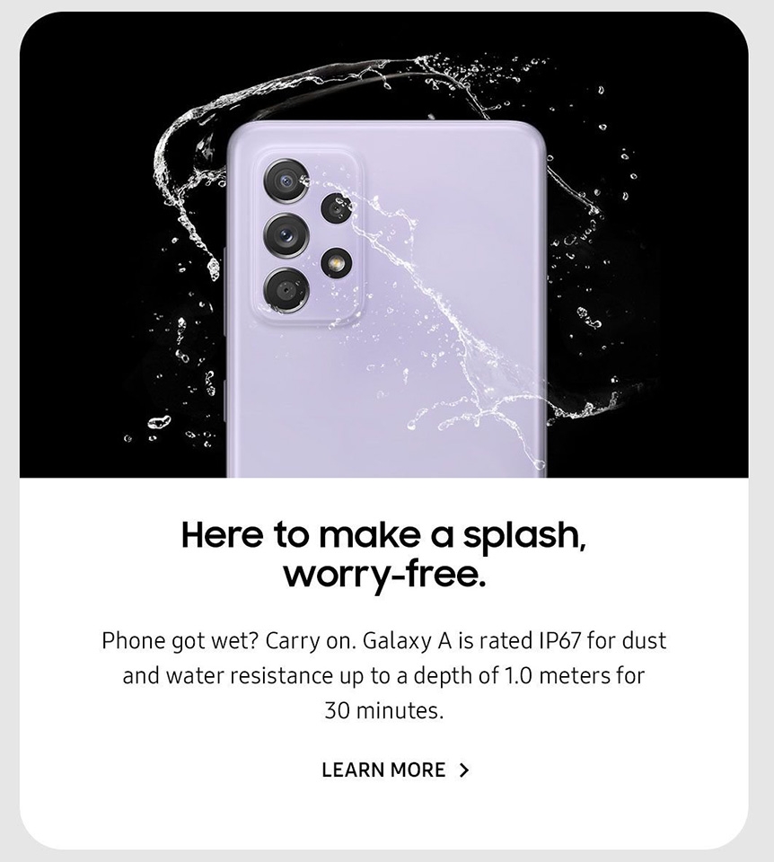 Tài liệu quảng cáo Galaxy A72 và A52 (ảnh 1) Tài liệu quảng cáo Galaxy A72 và A52 (ảnh 1)
