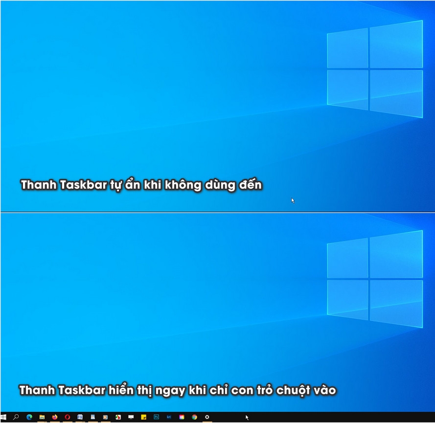 tuy bien taskbar tren windows 10