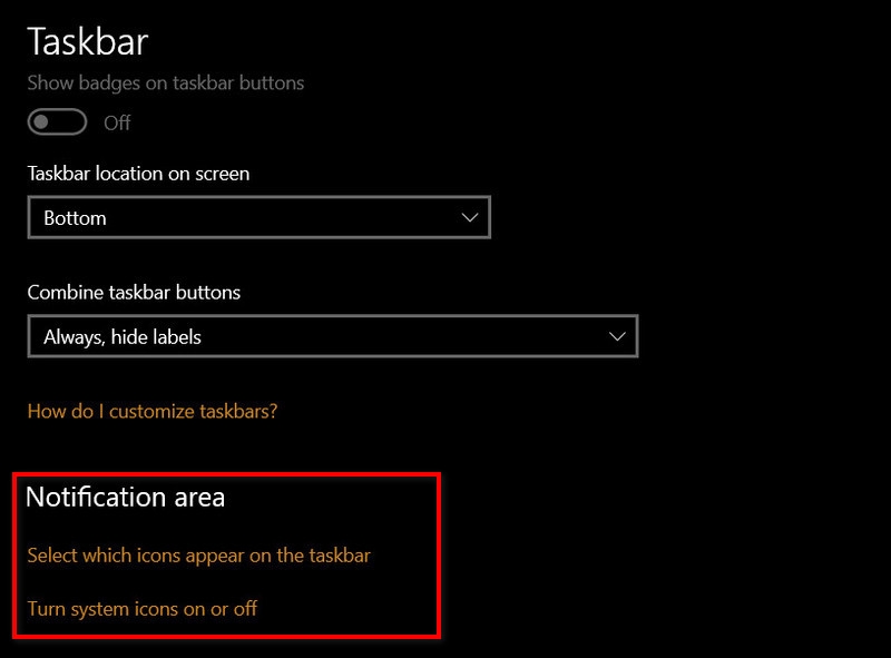 tuy bien thanh taskbar tren windows 10