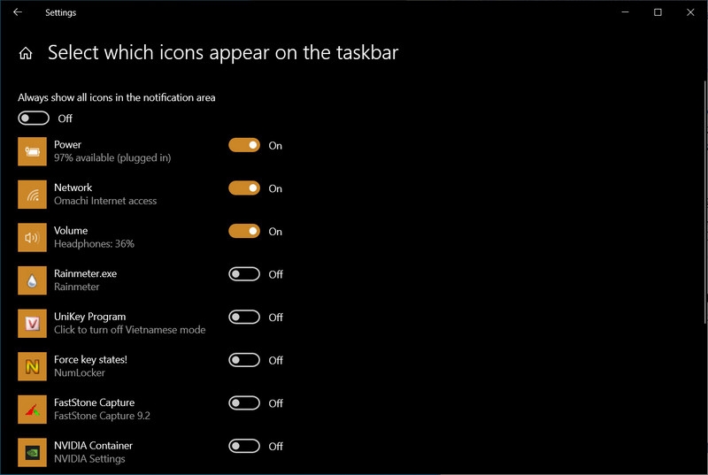 tuy chinh thanh taskbar tren windows 10