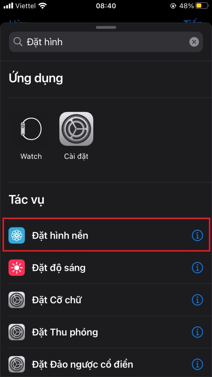 Cách tự động đổi hình nền trên iPhone