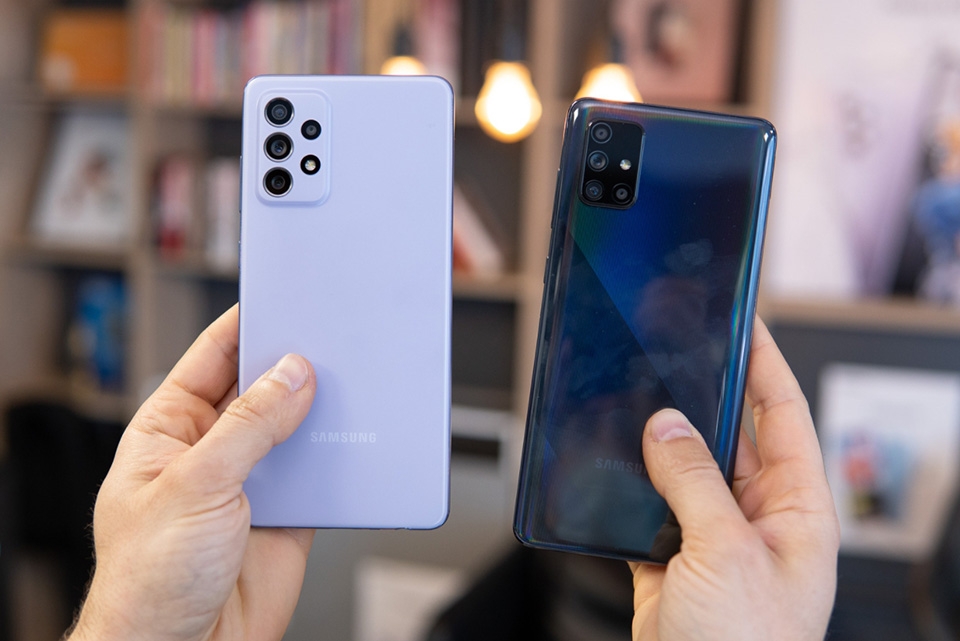 Samsung Galaxy A72 vs Galaxy A71 Samsung Galaxy A72 vs Galaxy A71
