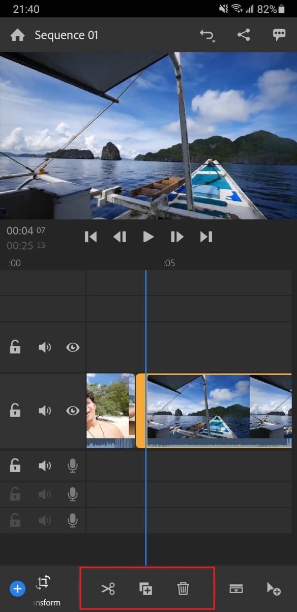 Chỉnh sửa video với Adobe Premiere Rush