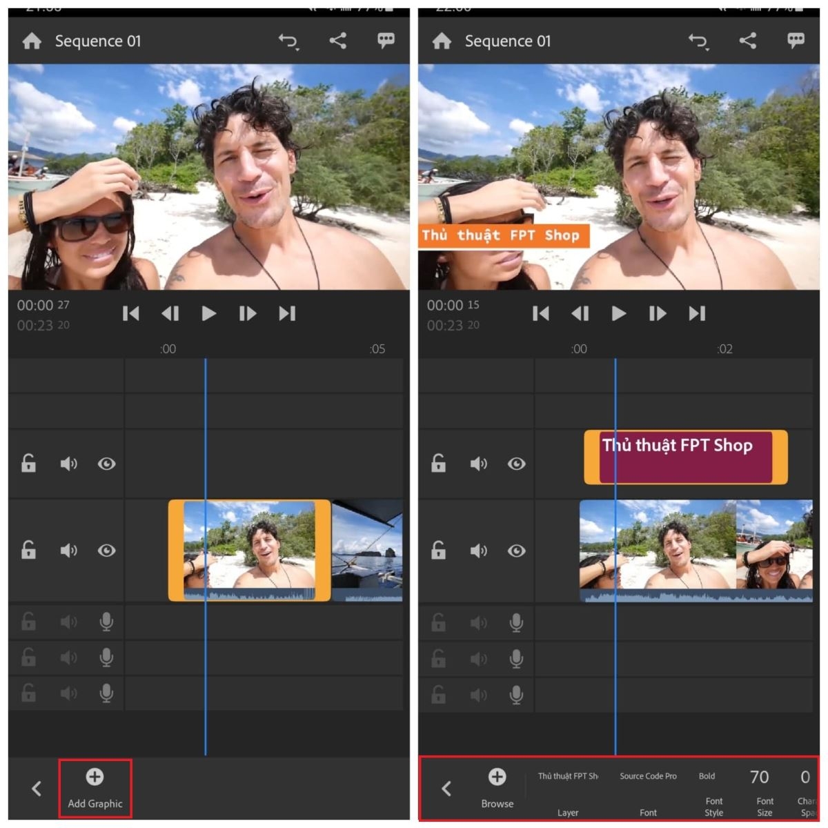 Chỉnh sửa video với Adobe Premiere Rush