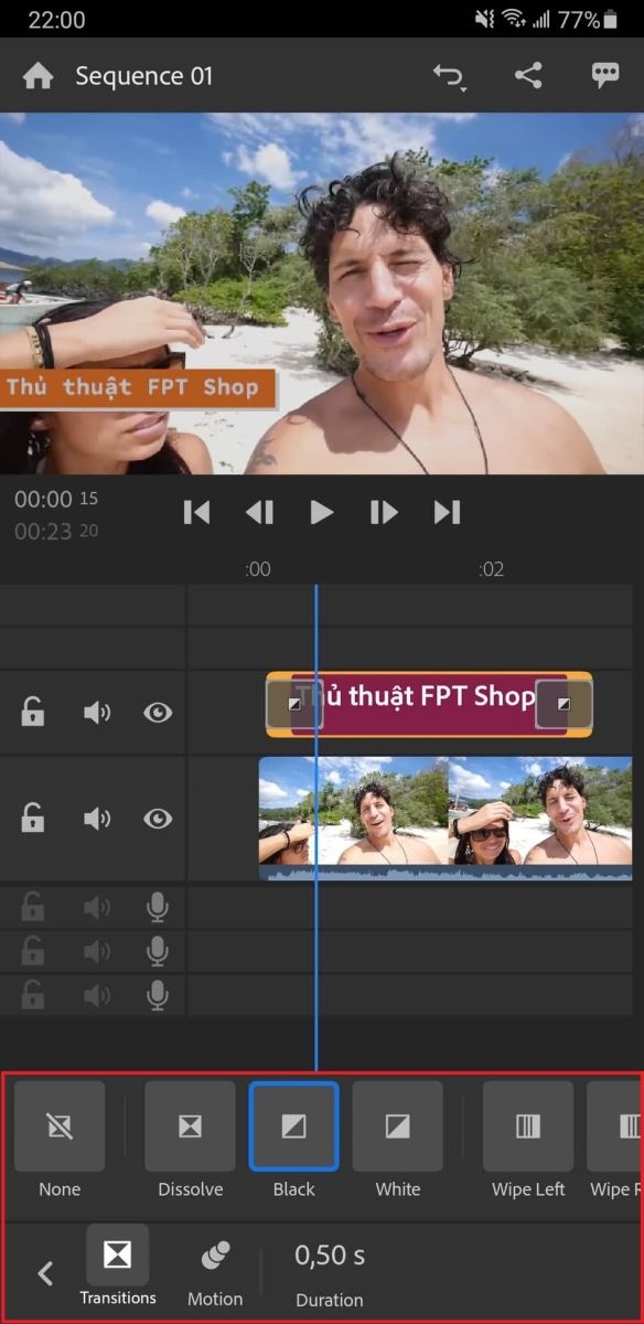 Chỉnh sửa video với Adobe Premiere Rush