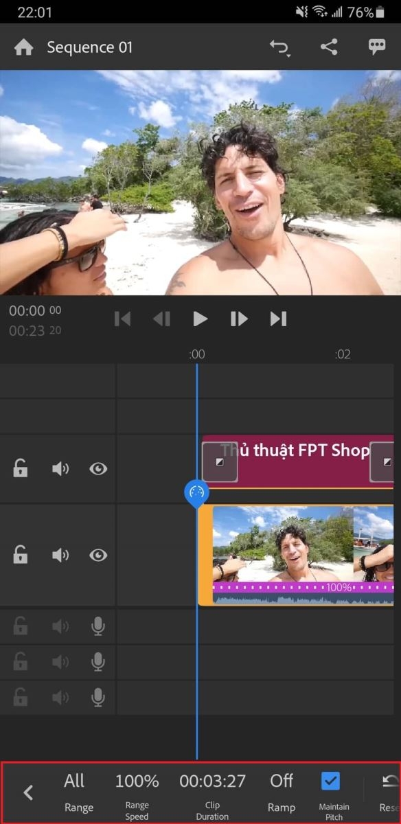 Chỉnh sửa video với Adobe Premiere Rush
