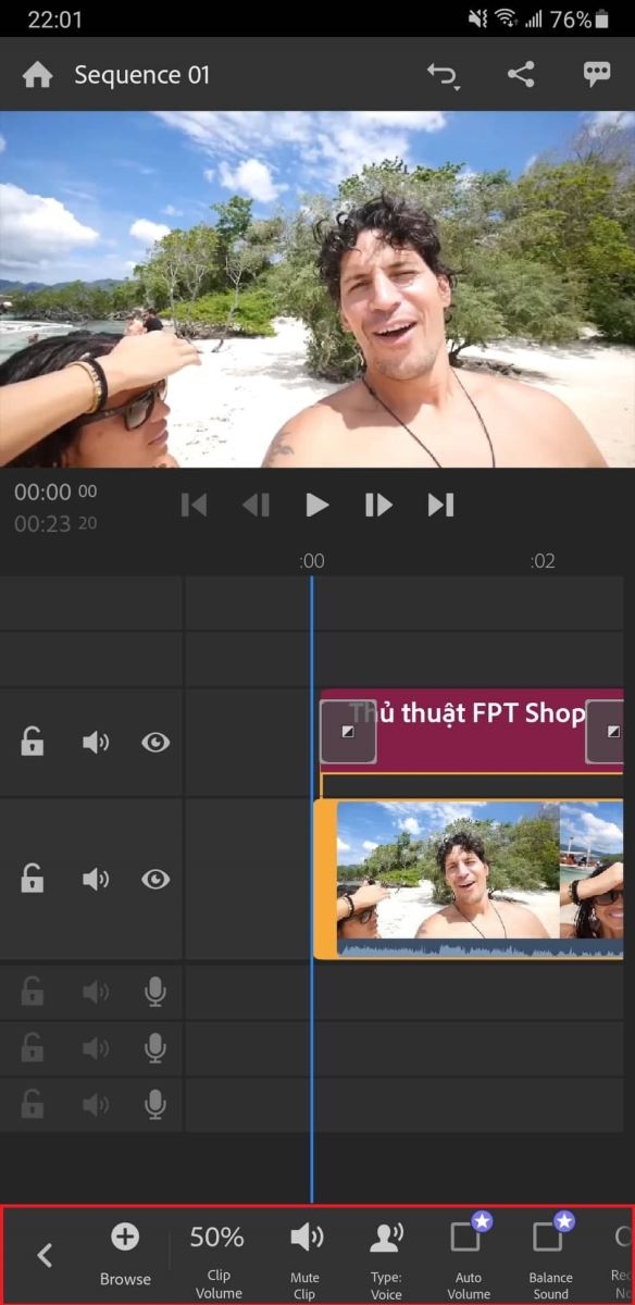 Chỉnh sửa video với Adobe Premiere Rush