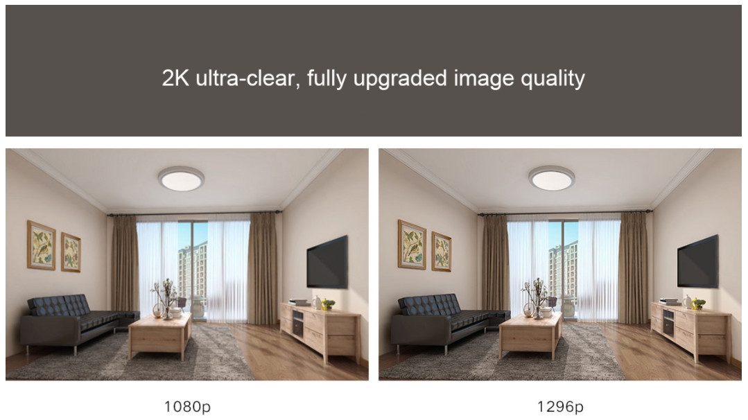 Camera an ninh Mi Home Security Camera 360° 2K cho chất lượng hình ảnh cực kỳ sắc nét