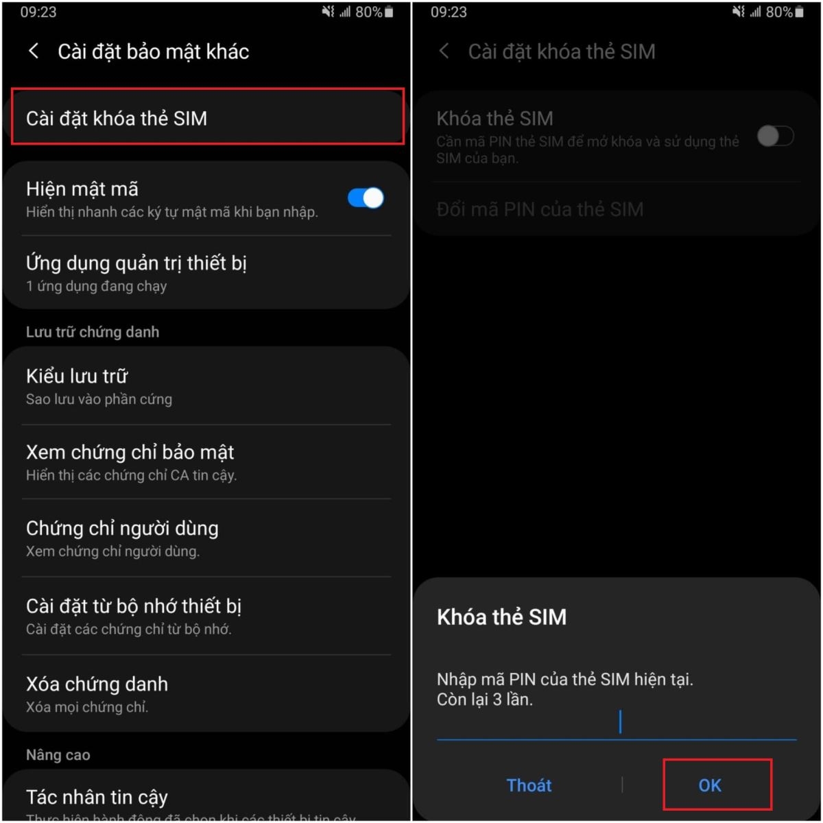 Cách đặt mã PIN cho thẻ SIM trên điện thoại cực đơn giản