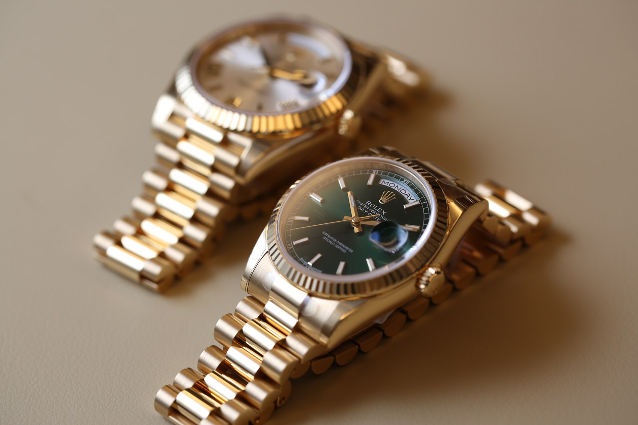 dây đồng hồ kim loại day date