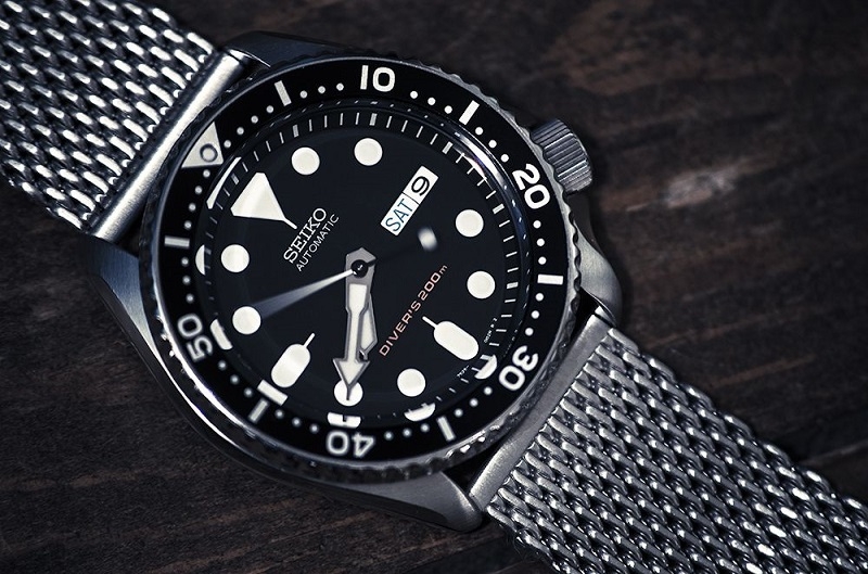 dây đồng hồ kim loại shark mesh