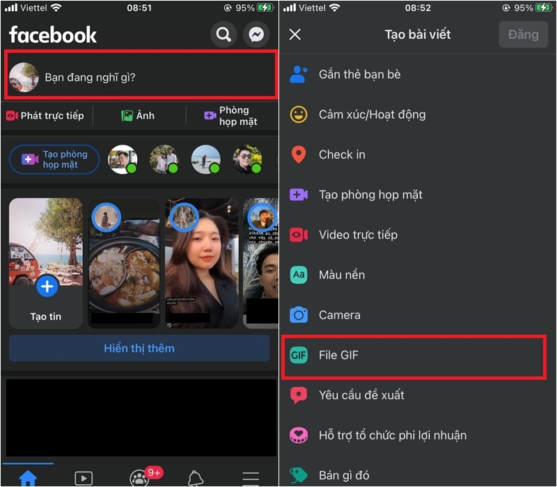 Cách đăng ảnh GIF trên Facebook