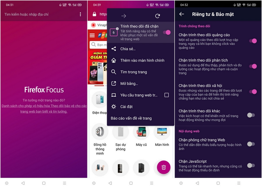 chan quang cao tren dien thoai android