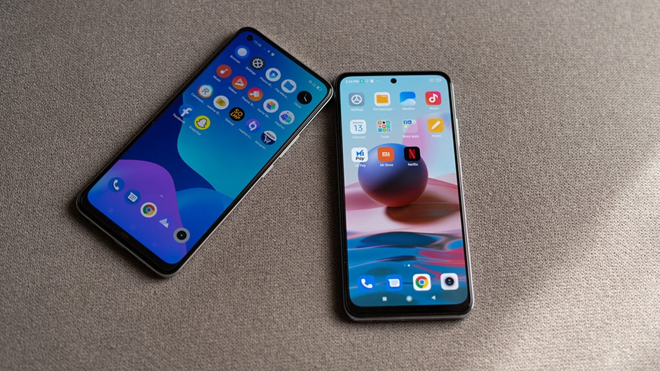 Redmi Note 10 vs Realme 8 Redmi Note 10 vs Realme 8