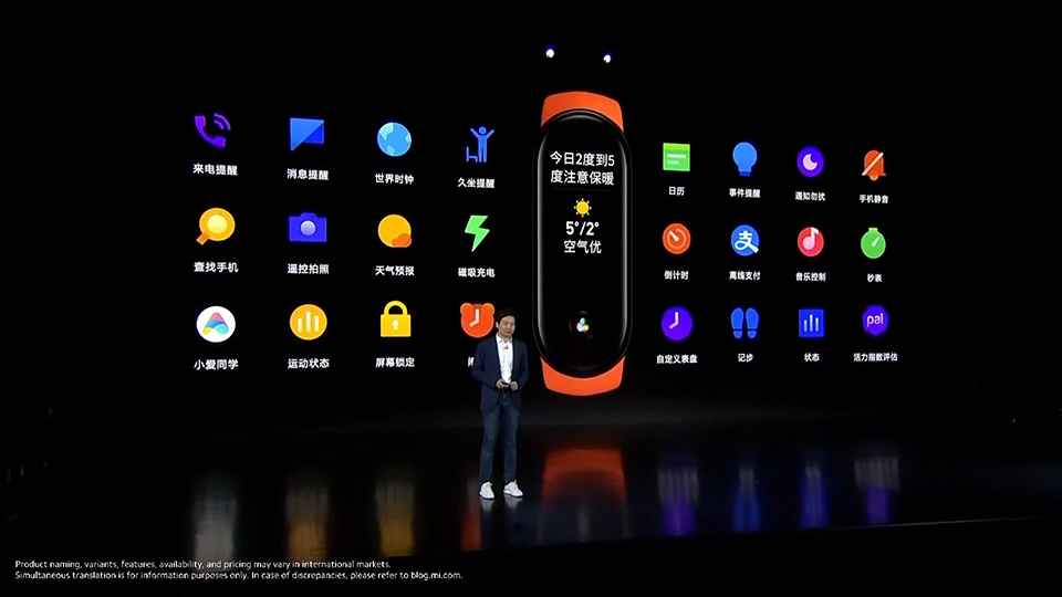 Xiaomi Mi Band 6 ra mắt (ảnh 2) Xiaomi Mi Band 6 ra mắt (ảnh 2)