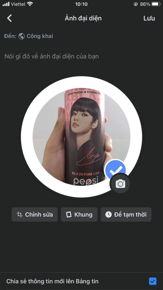 Tạo ảnh tích xanh Facebook