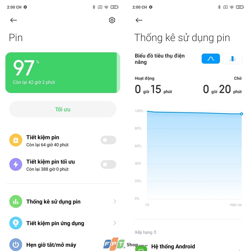 Quản lý Pin trên Redmi Note 10 series