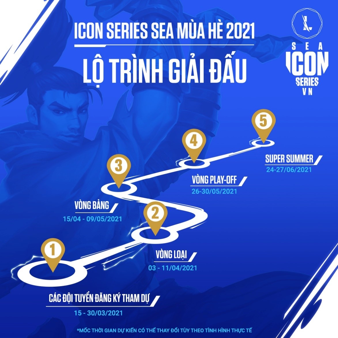 Lộ trình Icon SERIES SEA Mùa Hè 2021