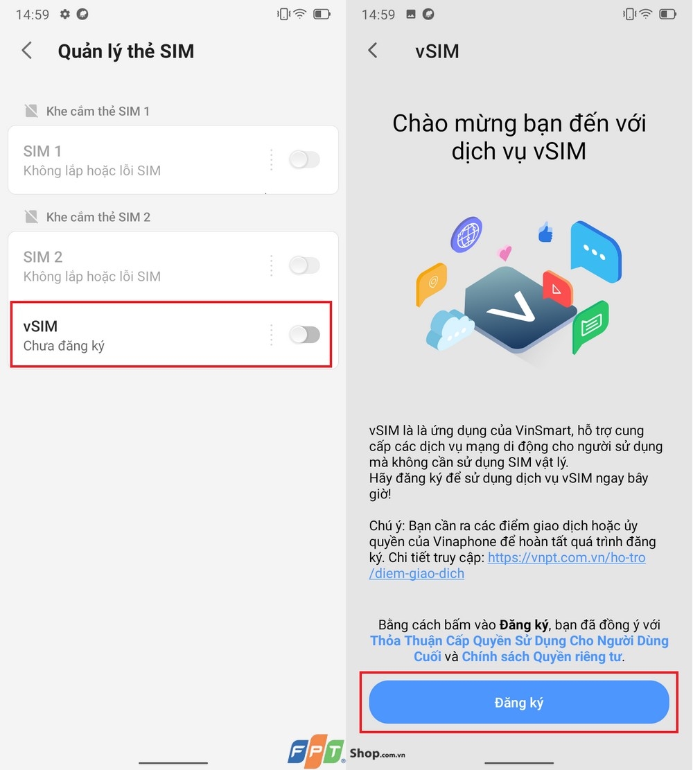 Kích hoạt vSIM, nhận 10GB/1 tháng trên Vsmart Star 5