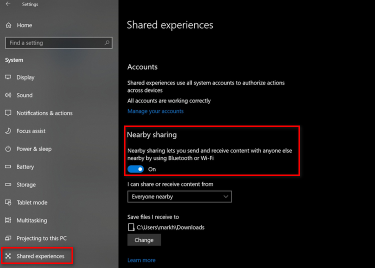 Cách sửa lỗi Nearby Sharing không làm việc trên Windows 10