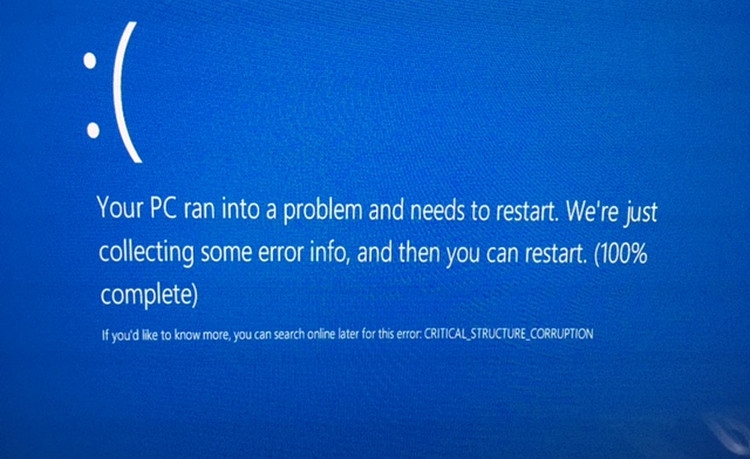 Màn hình xanh chết thường xuyên