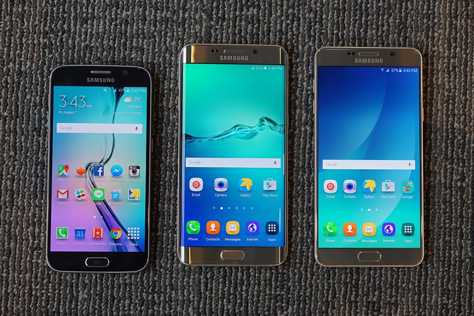 Samsung Galaxy Note 5, Samsung Galaxy S6 edge+ và Galaxy S6 Samsung Galaxy Note 5, Samsung Galaxy S6 edge+ và Galaxy S6