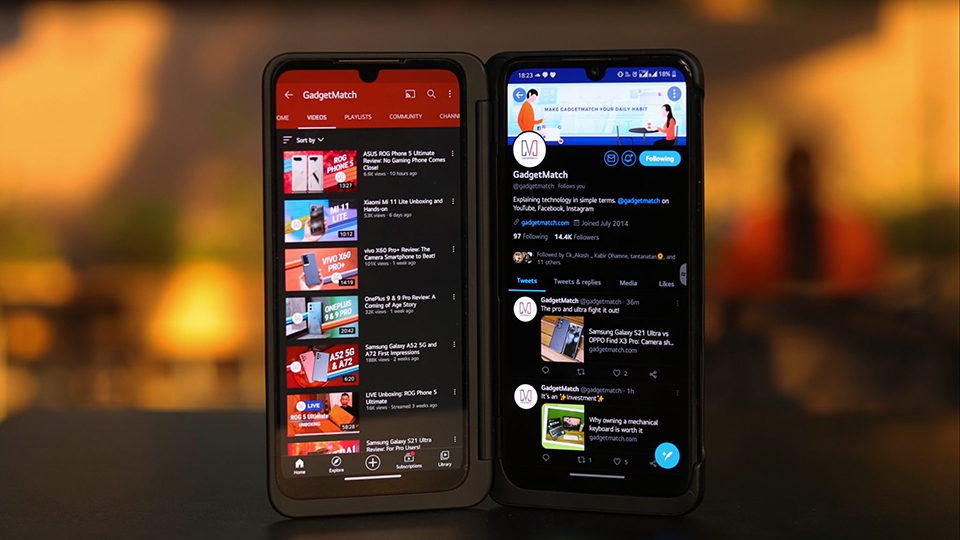 Điện thoại LG có màn hình kép Điện thoại LG có màn hình kép