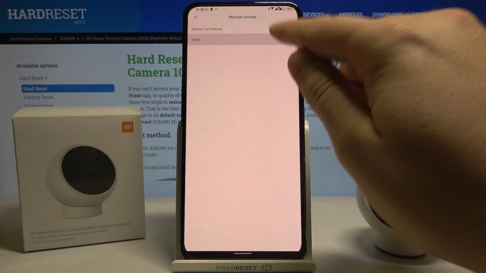 Format thẻ nhớ camera Xiaomi